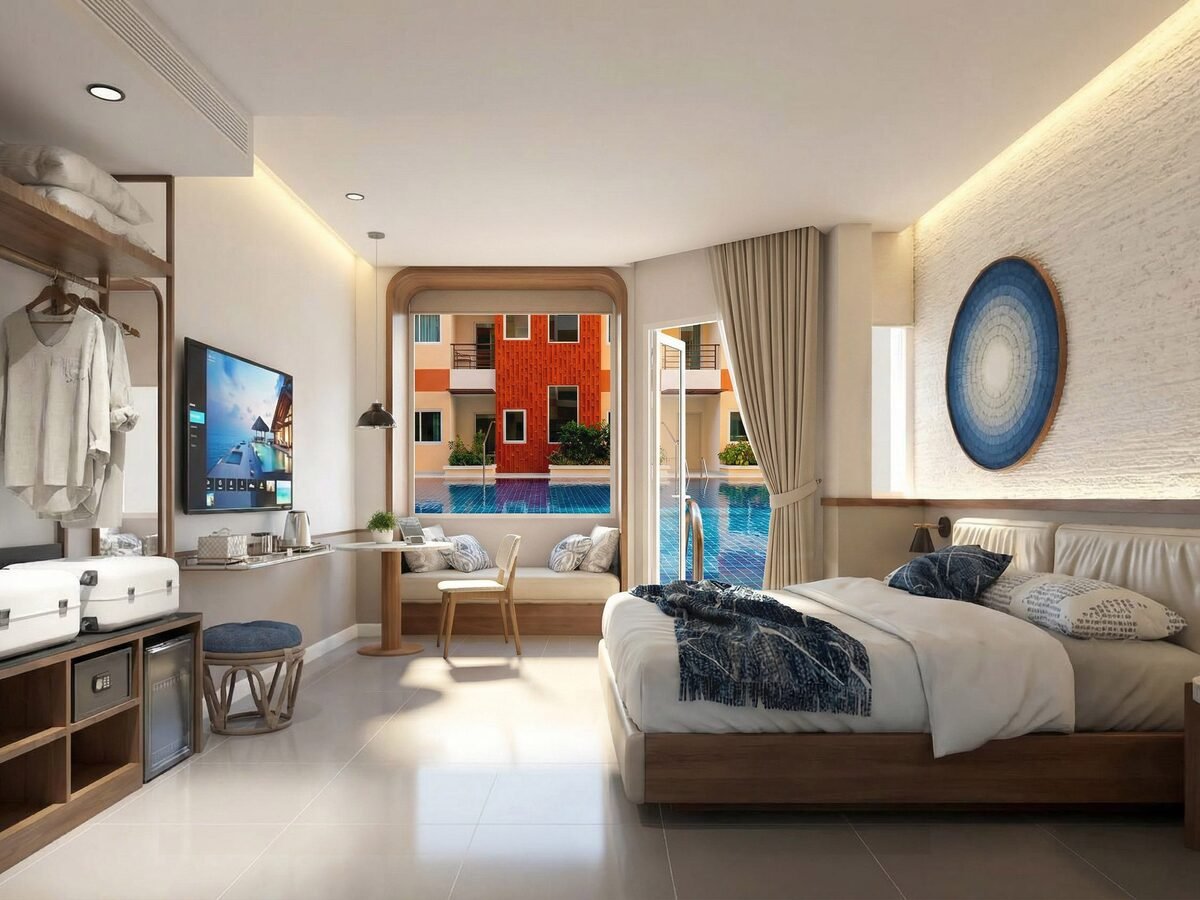 Oceanic Deluxe Pool View room at Andatel Grande Patong